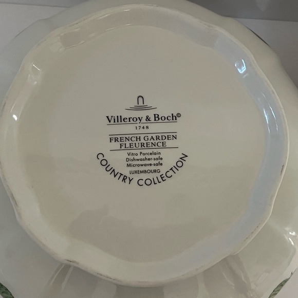 VILLEROY & BOCH French Garden Fleurence Soup Tureen/Serving Bowl w/ Lid 84.5 oz - Picture 4 of 9